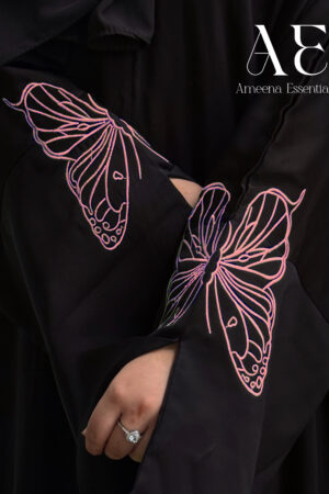 Mariposa Abaya🦋 in Peachy pink