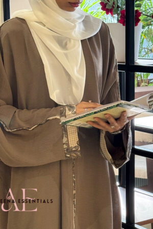 Taupe Elan Abaya
